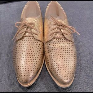 FRANKiE4 rose gold dress flat